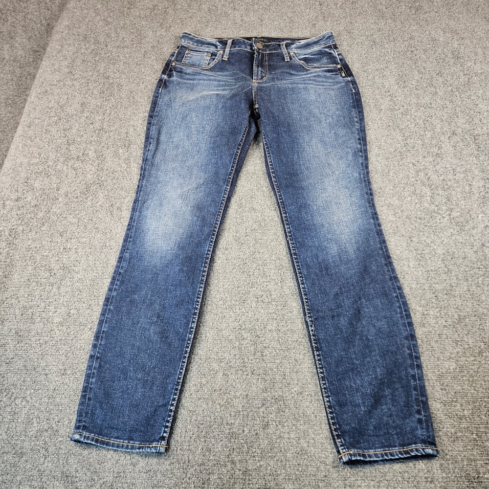 Silver Jeans Co Boyfriend Mid Rise Blue Denim Jeans W31 L29 L27101SDK365